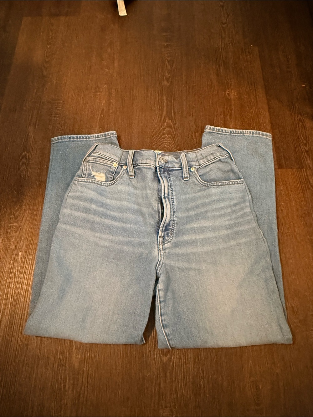 Madewell Light Blue Straight Jeans